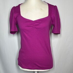 ❤️3/$30 Loft Women's Fuchsia Top